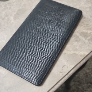 Louis Vuitton Textured Black Card Holder